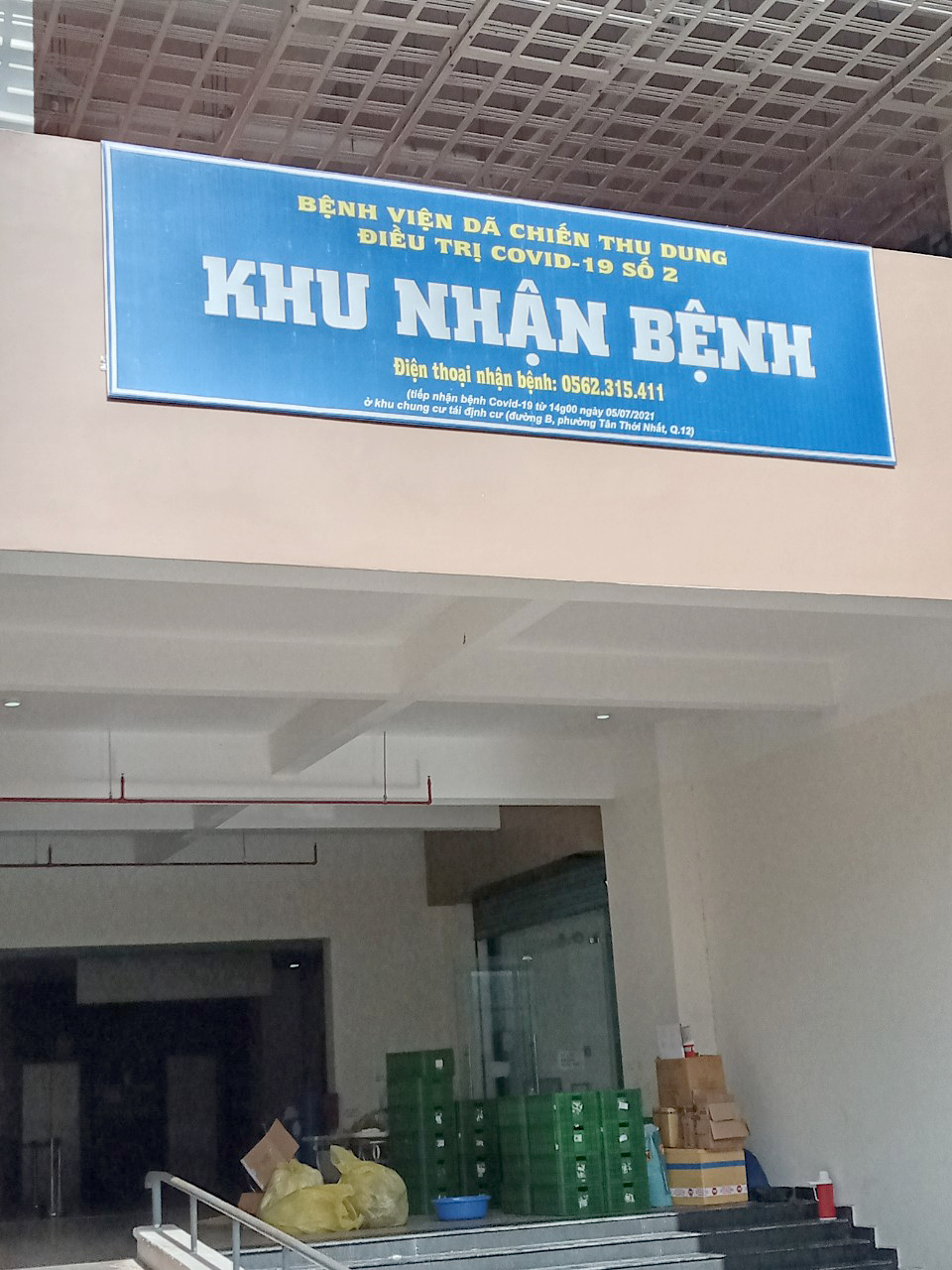 Thi công tại bệnh viện dã chiến TPHCM 7